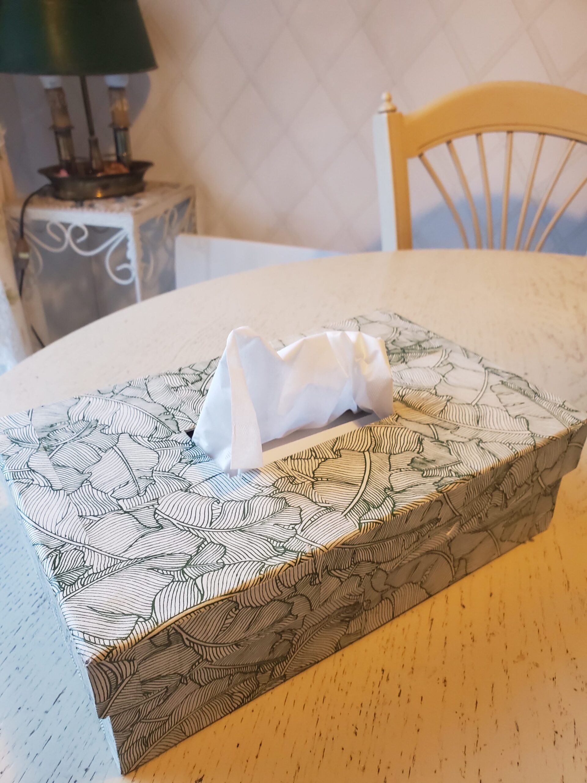 Cartonnage-Boite à kleenex