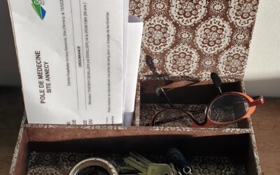 Boite de rangements papiers/lunette