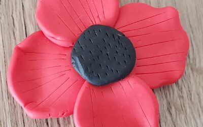 Coquelicots en pate Fimo