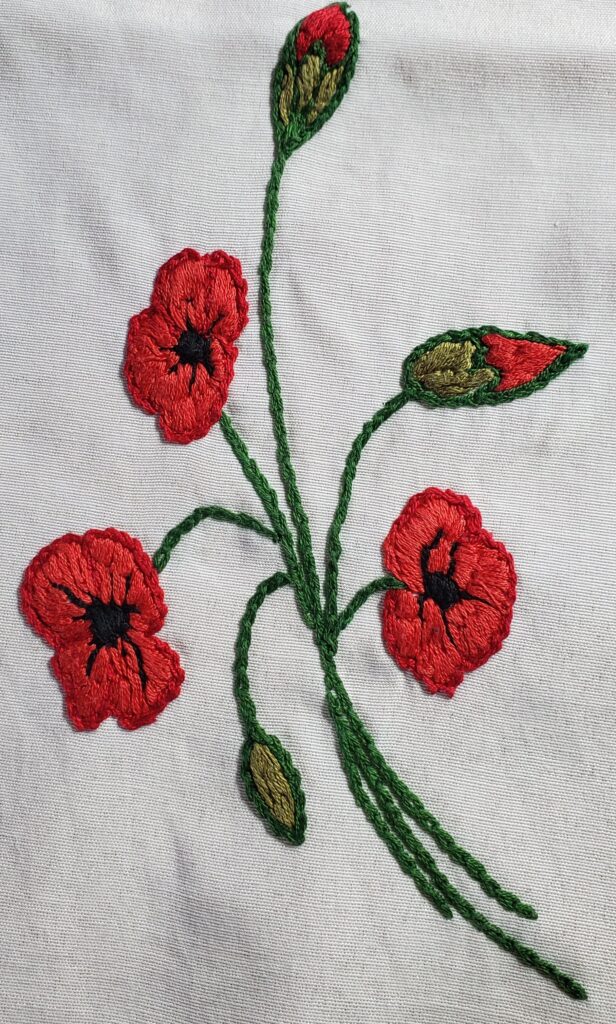 Broderie- Coquelicots