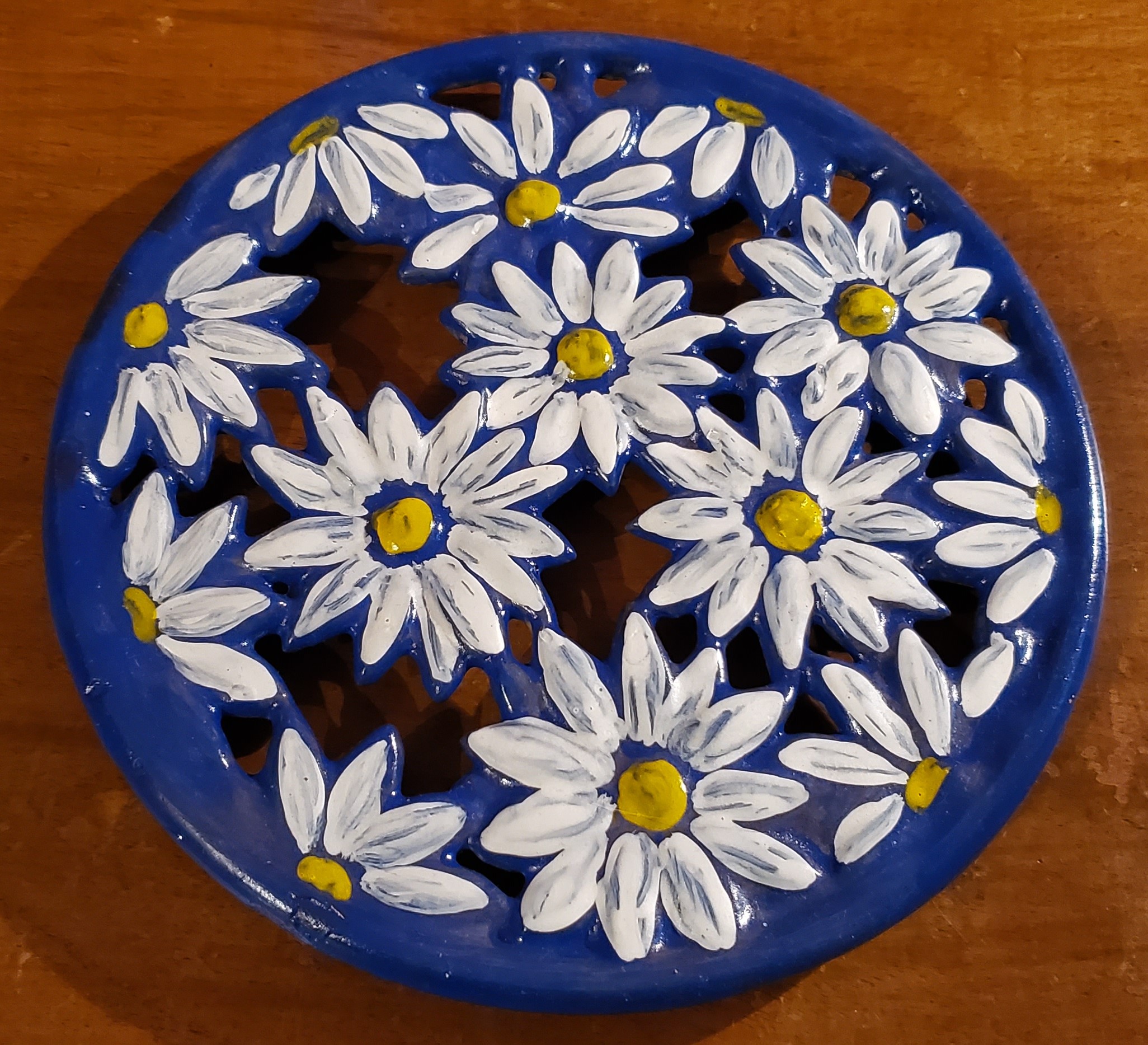 Peinture sur support- dessous de plat