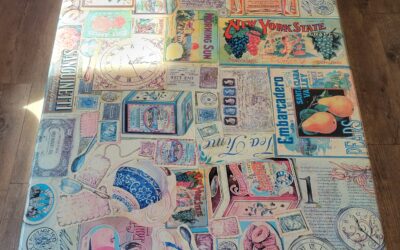 Décopatch fantaisie sur table