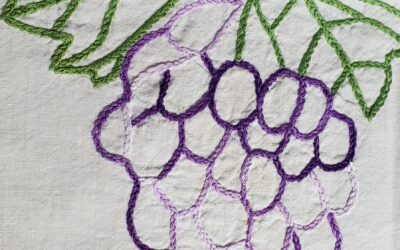 Raisins sur nappe