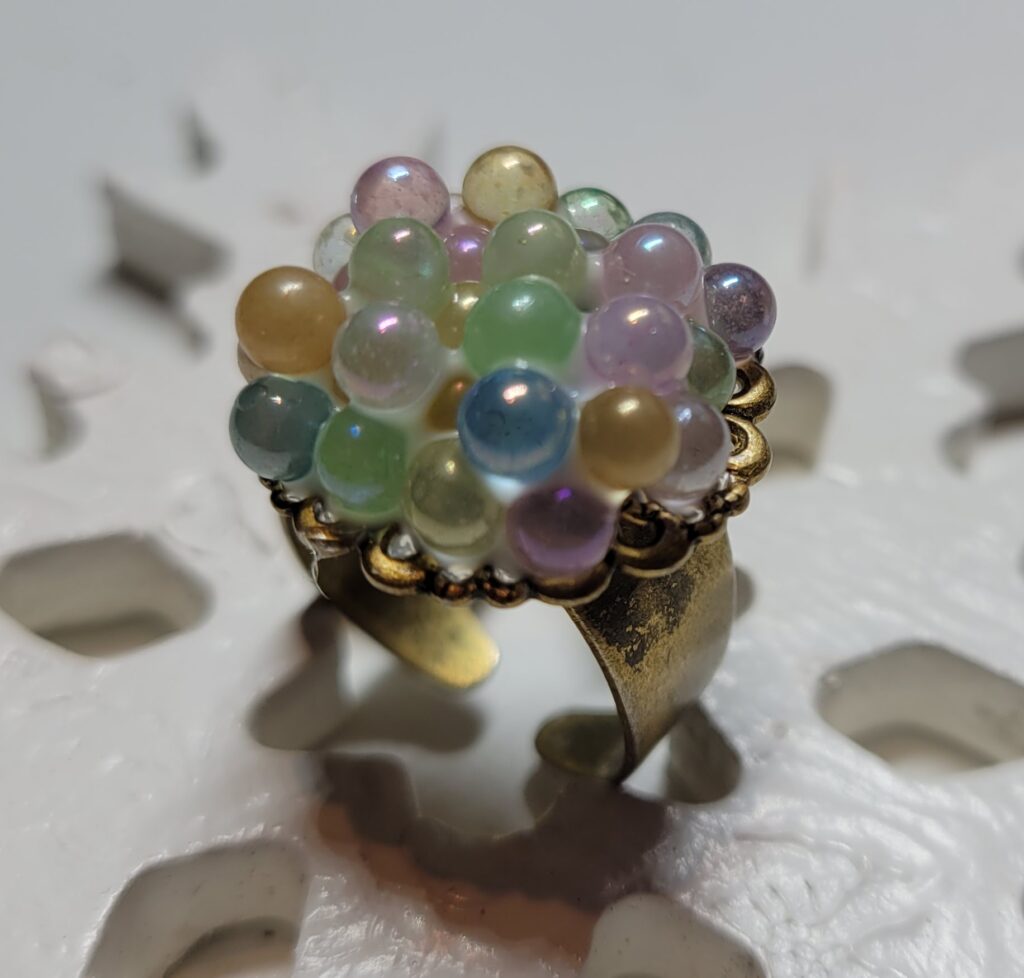Bijou- Billes sur bague
