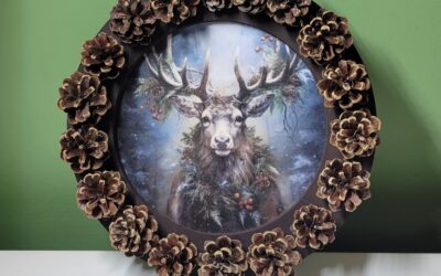 Tête de cerf encadré