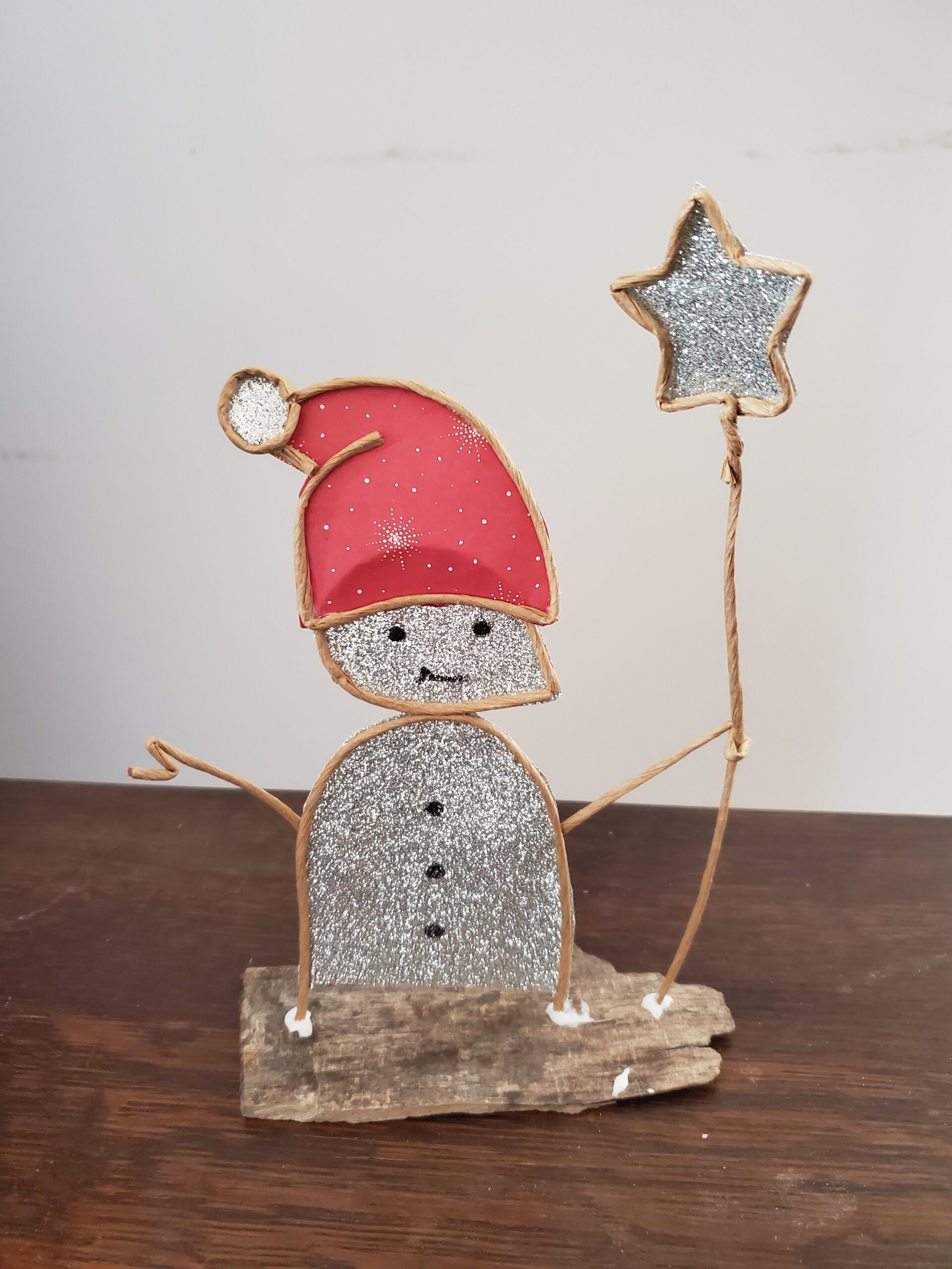 Fil de fer- Bonhomme de neige