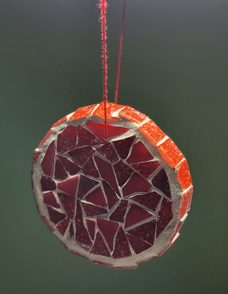 Mosaïque- Boule de Noel