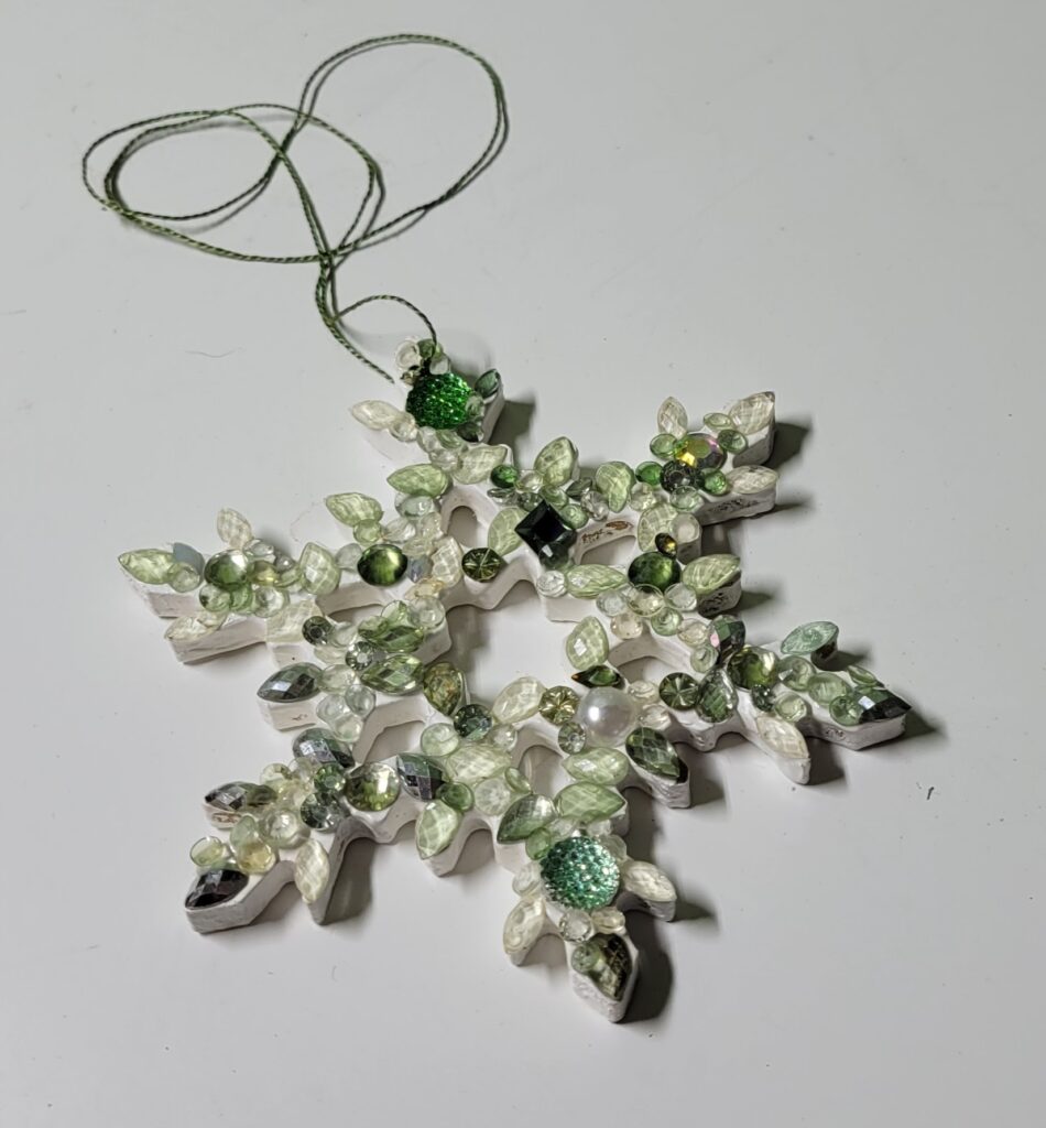 Mosaïque- Flocon vert