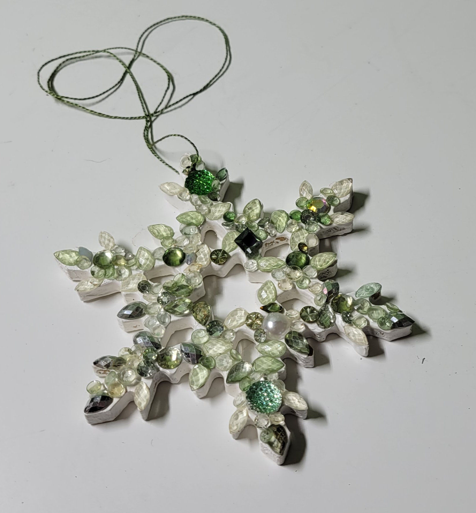 Mosaïque- Flocon vert