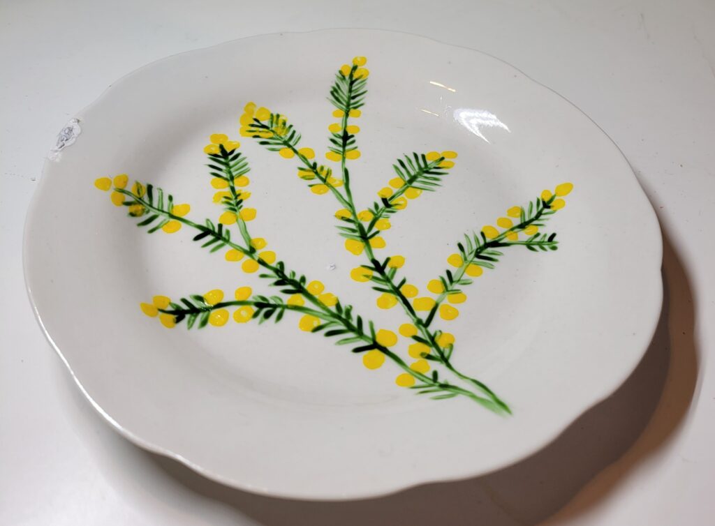 Peinture sur support-Mimosa