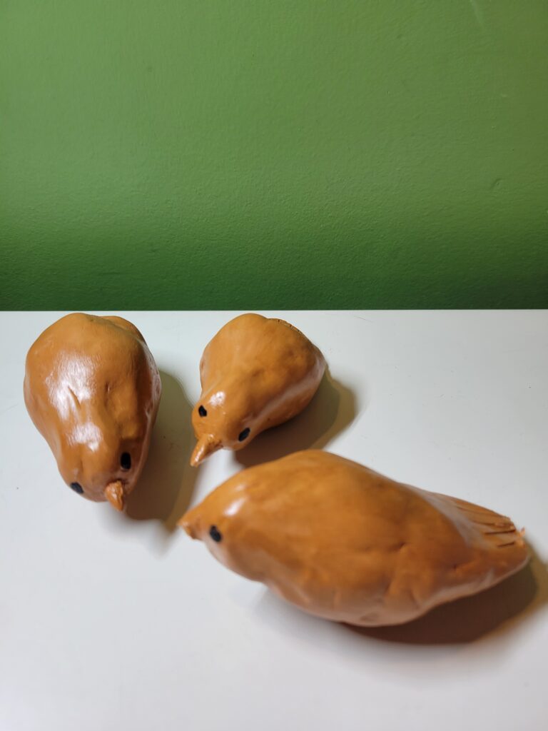 Modelage- les 3 oiseaux