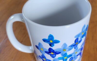 Hortensias sur mug