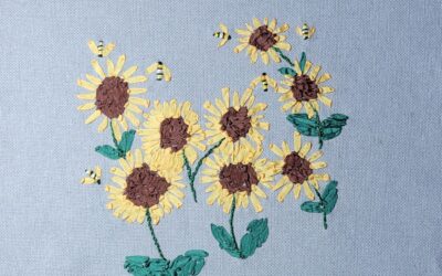 Tournesols et abeilles