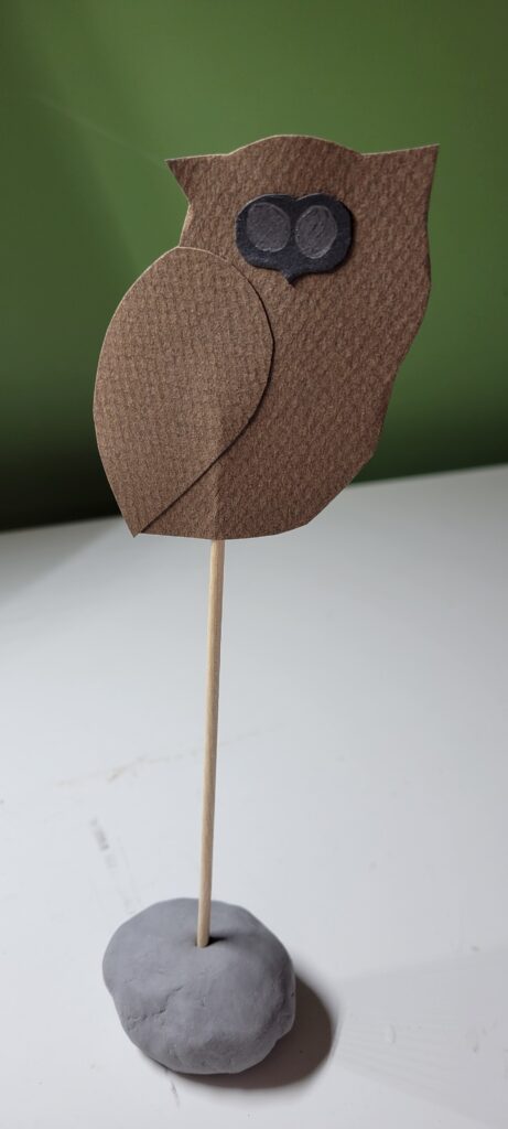 Papier- Hibou Halloween