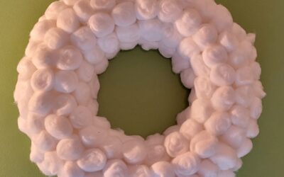 Couronne blanche de Noel