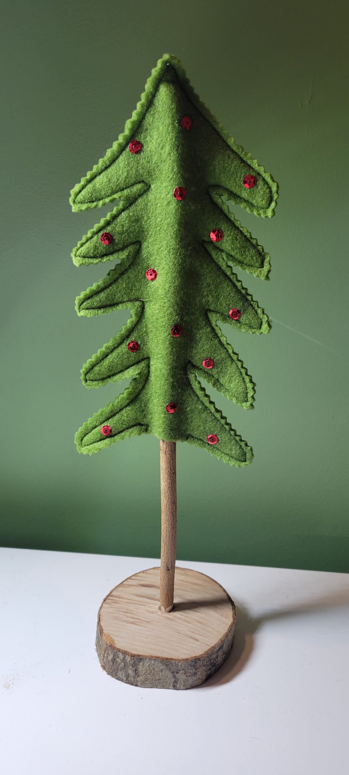 Couture- Sapin de Noel en feutrine