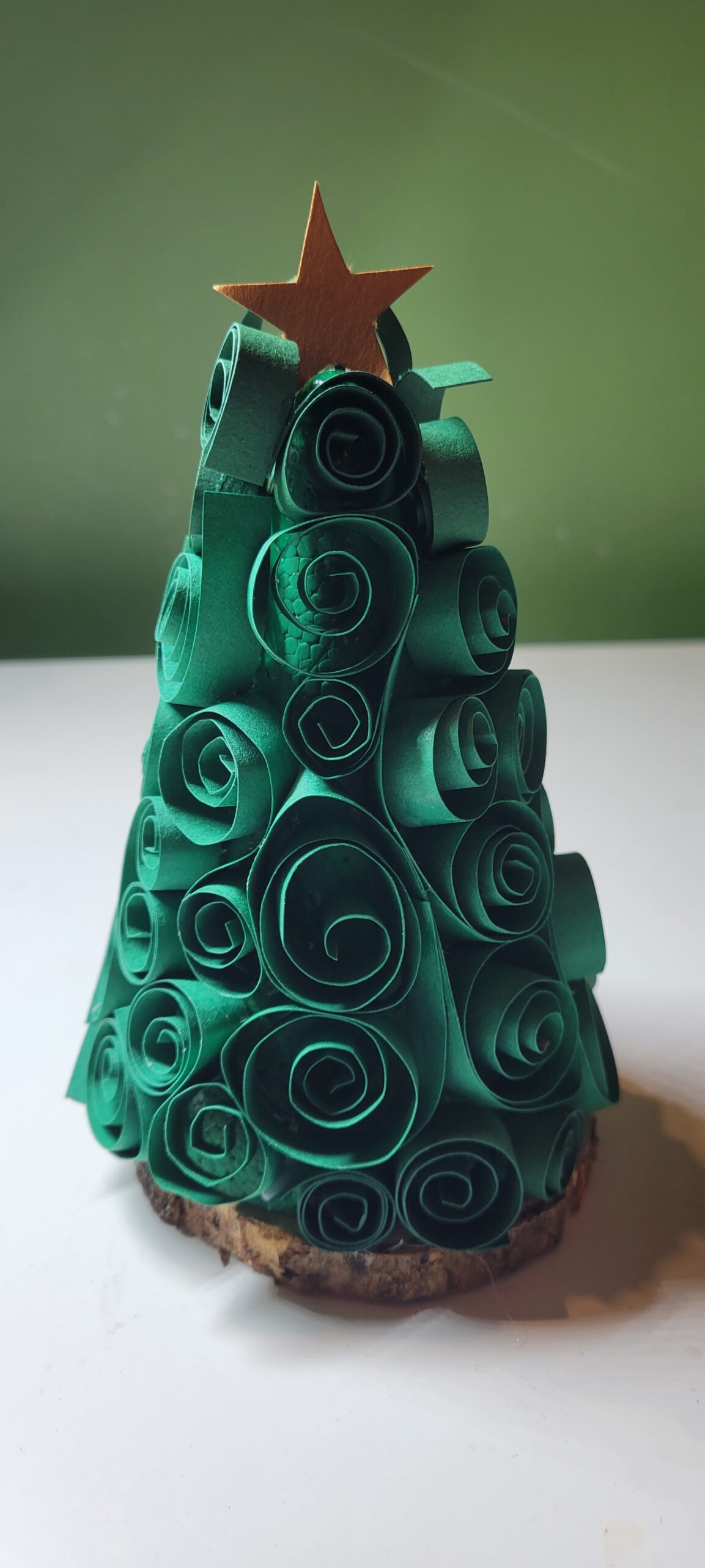 Papier- Sapin en curling